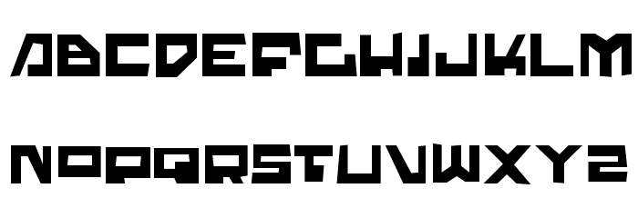 Trajia Trash Font LOWERCASE