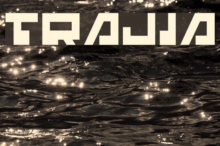 Trajia Шрифта examples