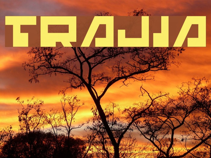 Trajia Шрифта examples