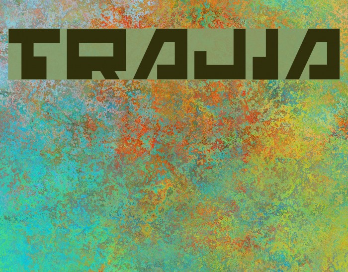 Trajia Шрифта examples