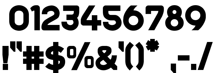 Trak-Black Font OTHER CHARS
