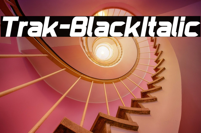 Trak-BlackItalic Example 2