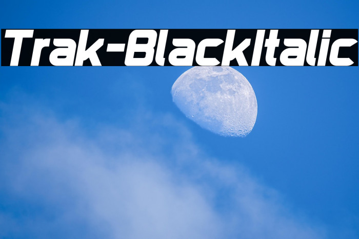 Trak-BlackItalic Example 3