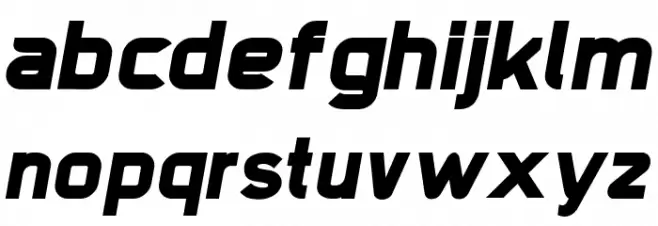 Trak-BlackItalic خط أحرف صغيرة