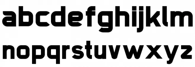 Trak-Black फ़ॉन्ट लोअरकेस