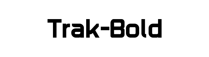 Trak-Bold  Frei Schriftart Herunterladen
