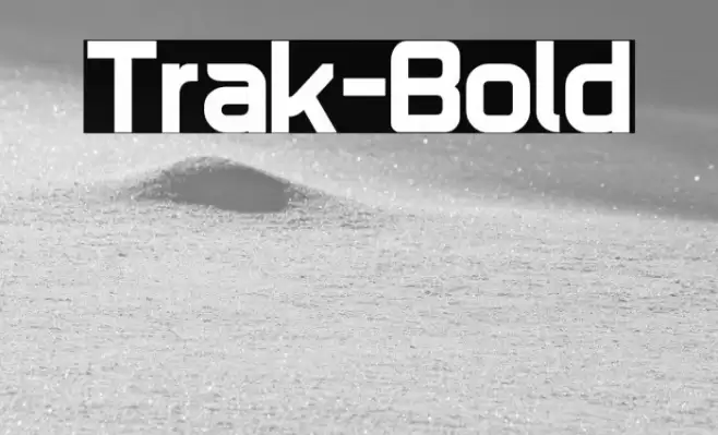 Trak-Bold Font examples