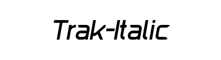 Trak-Italic  नि: शुल्क फ़ॉन्ट्स डाउनलोड
