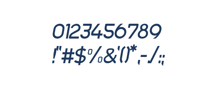 Trak-Italic Other Characters