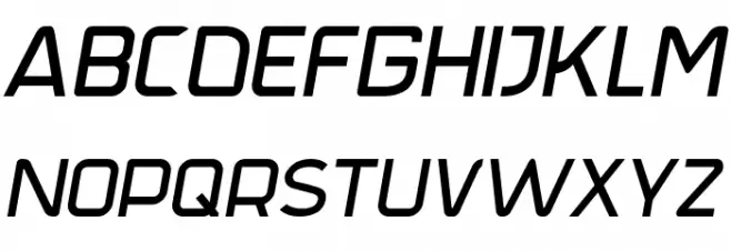 Trak-Italic Fuentes MAYÚSCULAS
