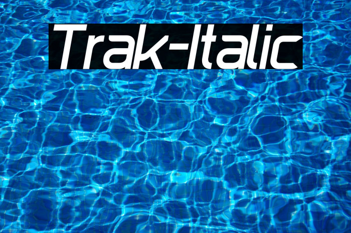 Trak-Italic Example 2