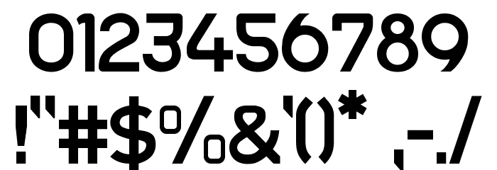 Trak-SemiBold Font OTHER CHARS
