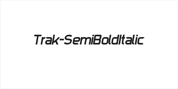 Trak-SemiBoldItalic Logo