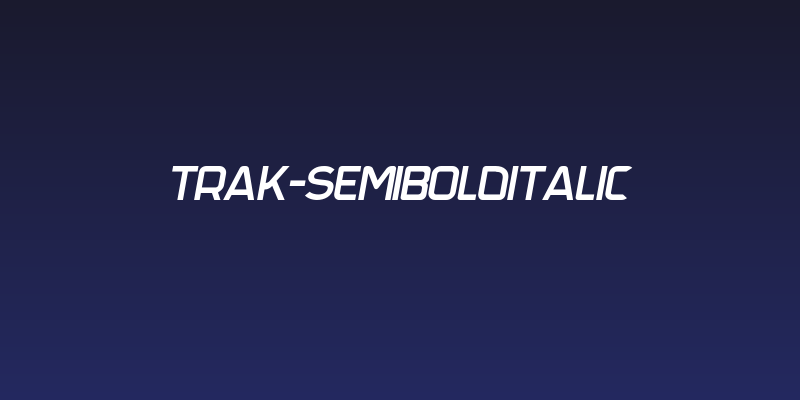 Trak-SemiBoldItalic Social Header
