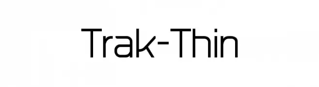 Trak-Thin  フリーフォントのダウンロード