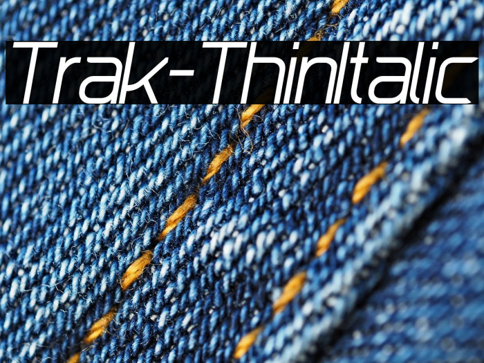 Trak-ThinItalic Example 3