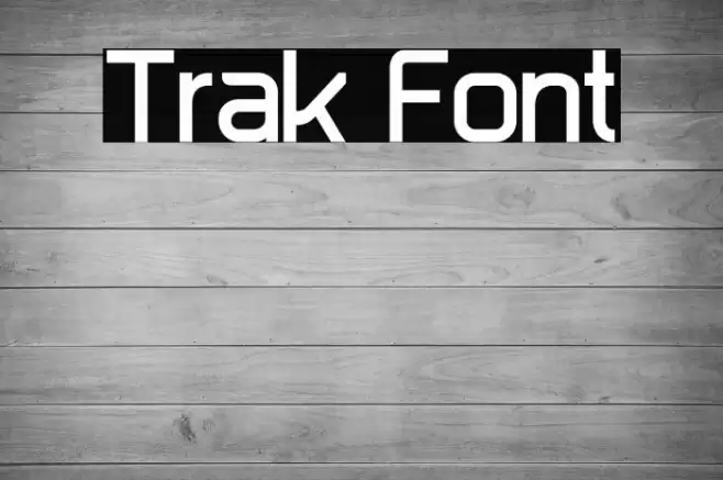 Trak Font examples