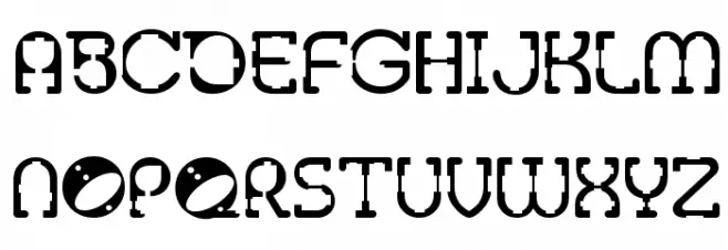 Tralfamadore Font UPPERCASE