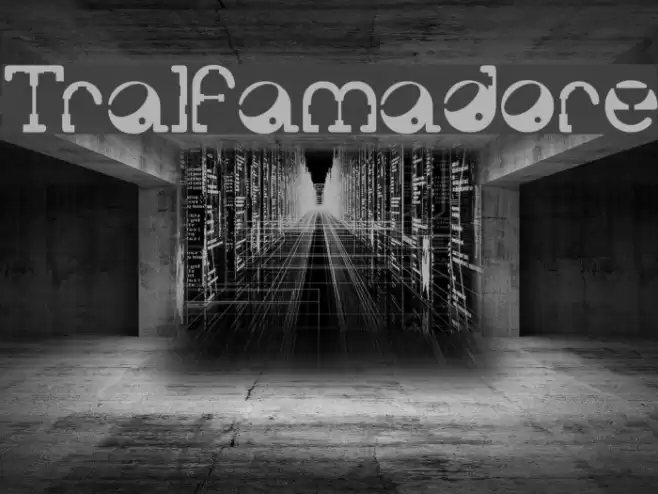 Tralfamadore Font examples