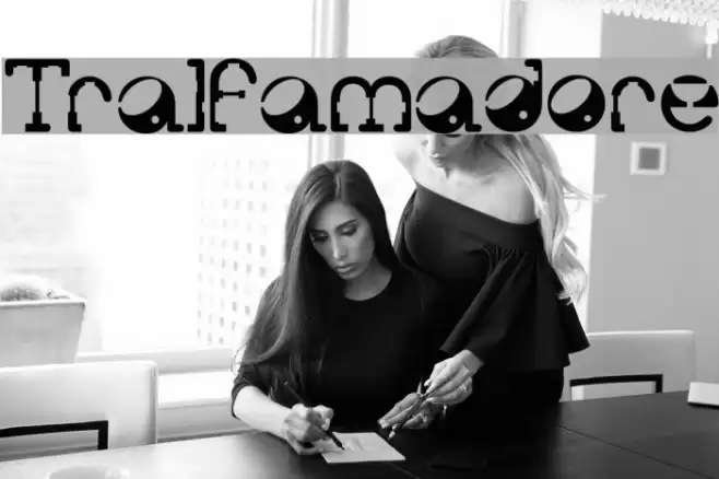 Tralfamadore Font examples