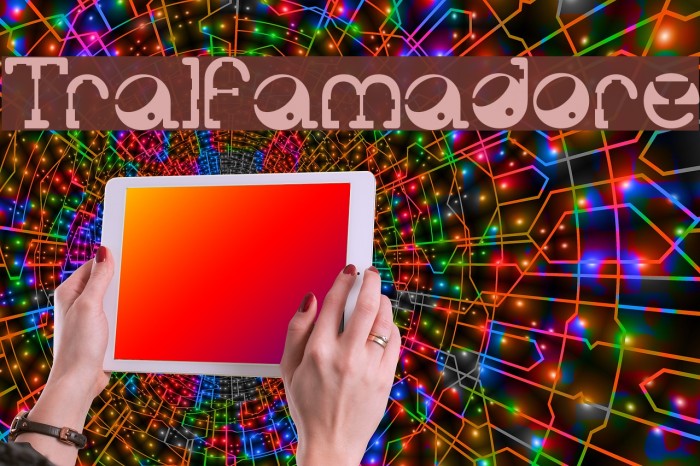 Tralfamadore Font examples