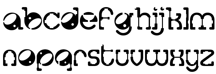 Tralfamadore Font LOWERCASE