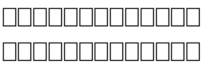 Tram Font LOWERCASE