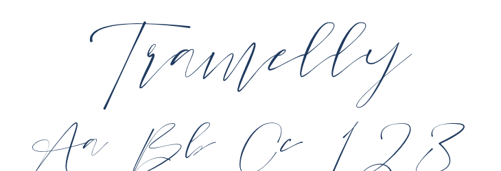 Tramelly Font Preview