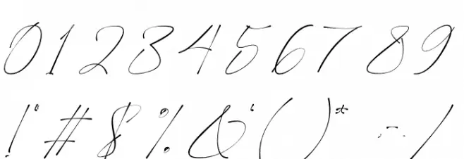 Tramelly Font Alte caractere