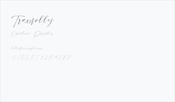 Tramelly Business Card