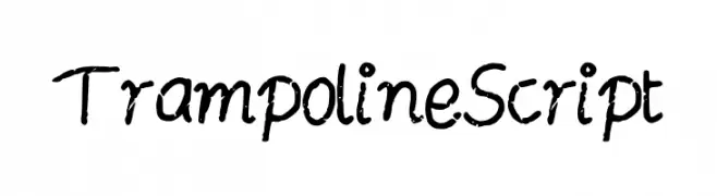 TrampolineScript  Frei Schriftart Herunterladen