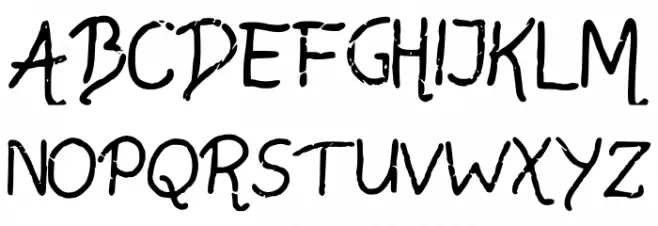 TrampolineScript Caratteri MAIUSCOLE