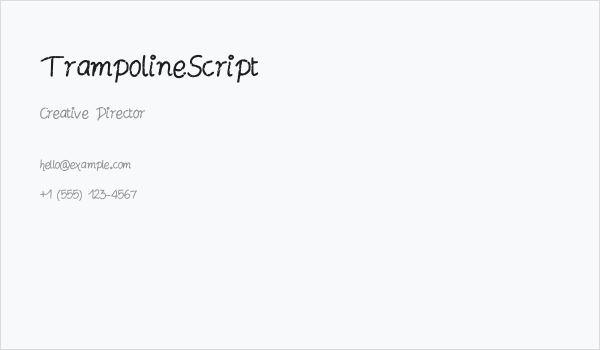 TrampolineScript Business Card