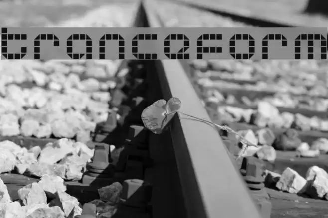 Tranceform Font examples