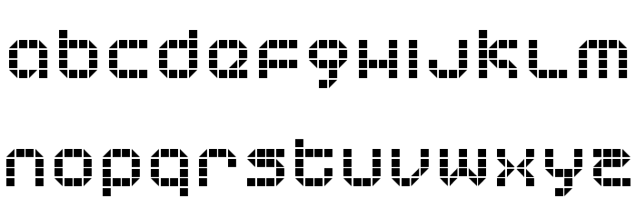 Tranceform Font Litere mici