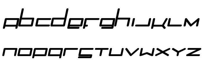 Trancemission BoldItalic Font LOWERCASE
