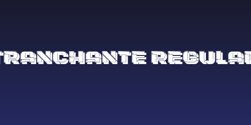 Tranchante Regular Social Header