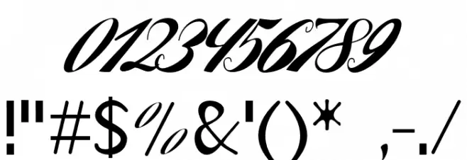 Tranformer Font OTHER CHARS