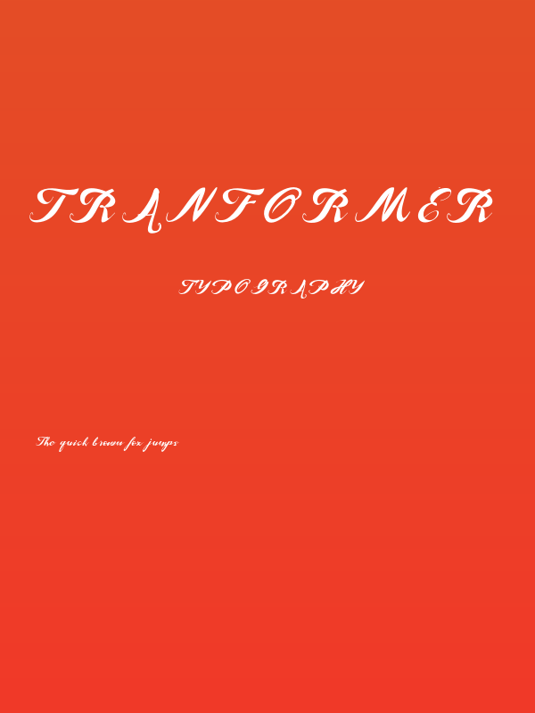 Tranformer Poster