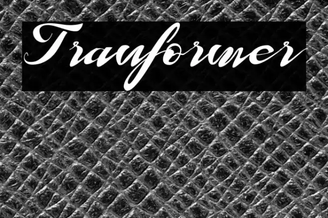 Tranformer Font examples