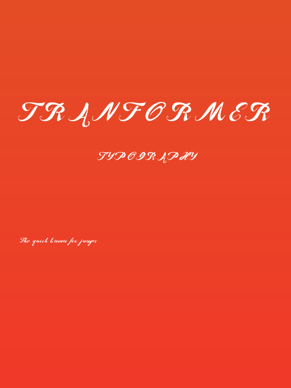 Tranformer Poster