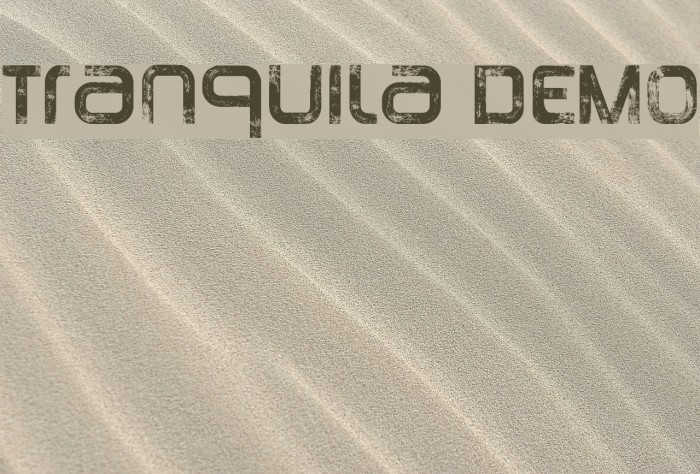 Tranquila DEMO Font examples