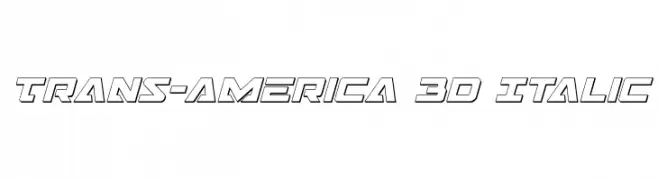 Trans-America 3D Italic  Free Fonts Download