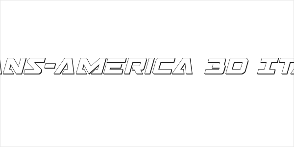 Trans-America 3D Italic Logo