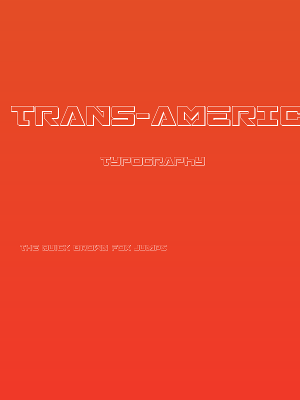 Trans-America 3D Poster