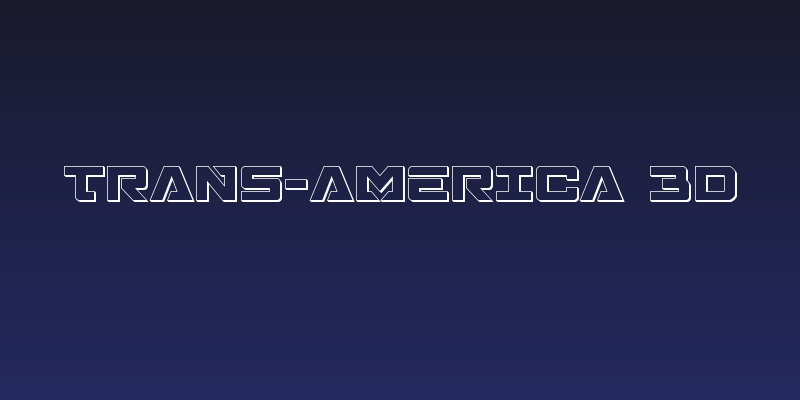 Trans-America 3D Social Header
