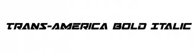 Trans-America Bold Italic  les polices de caractères gratuit tlcharger