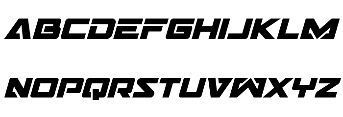 Trans-America Bold Italic Font LOWERCASE
