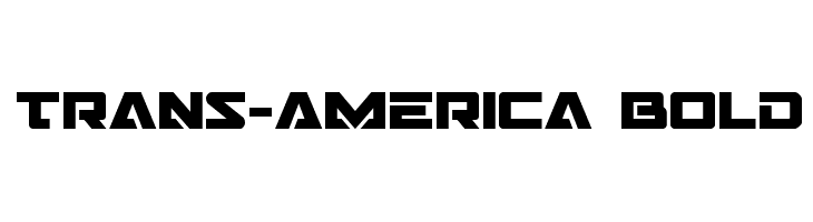 Trans-America Bold  Frei Schriftart Herunterladen