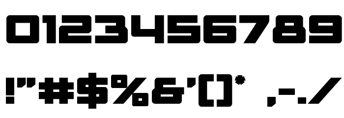 Trans-America Bold Font OTHER CHARS